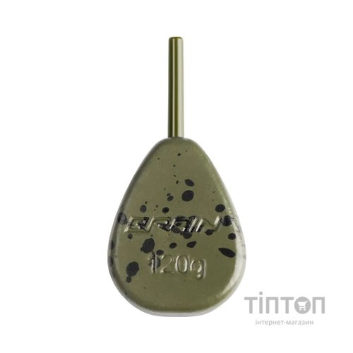Грузило Brain In-Line Flat Lead 120g 2шт/уп Green (1858.32.08)