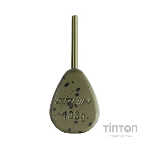 Грузило Brain In-Line Flat Lead 130g 2шт/уп Green (1858.32.09)
