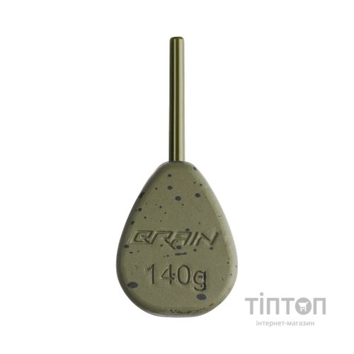 Грузило Brain In-Line Flat Lead 140g 2шт/уп Green (1858.32.10)