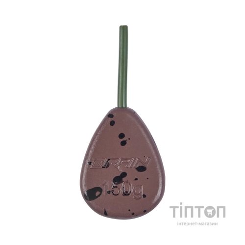 Грузило Brain In-Line Flat Lead 150g 2шт/уп Brown (1858.32.21)