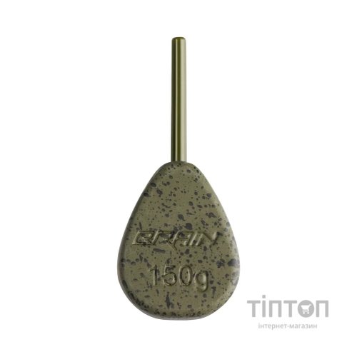 Грузило Brain In-Line Flat Lead 150g 2шт/уп Green (1858.32.11)