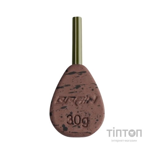 Грузило Brain In-Line Flat Lead 30g 2шт/уп Brown (1858.32.12)