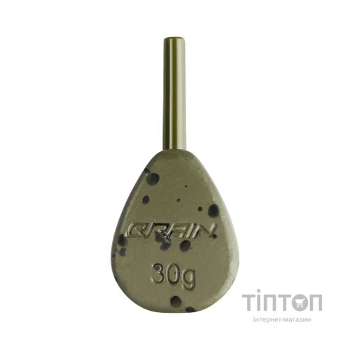 Грузило Brain In-Line Flat Lead 30g 2шт/уп Green (1858.32.02)