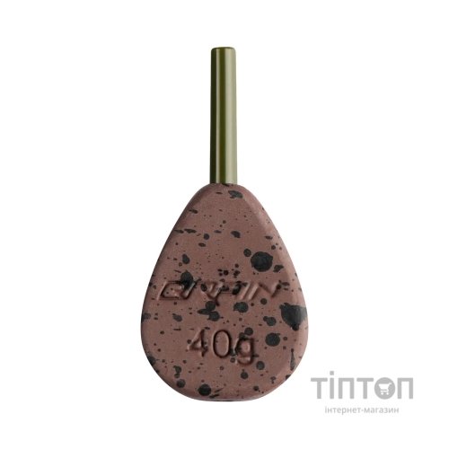 Грузило Brain In-Line Flat Lead 42g 2шт/уп Brown (1858.32.13)