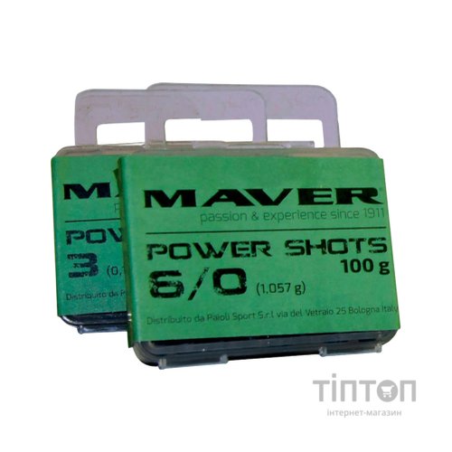 Грузило Maver набір Power Shots 6/0 (1.057g) 100g (1300.36.00)