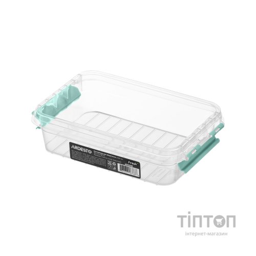 Харчовий контейнер Ardesto Fresh 0.52л, пластик, прямокутна, блакитний (AR1303B)