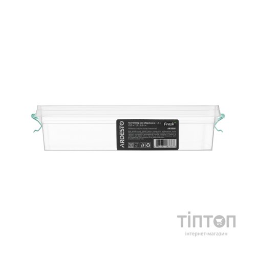 Харчовий контейнер Ardesto Fresh 1.8л, пластик, прямокутна, блакитний (AR1305B)