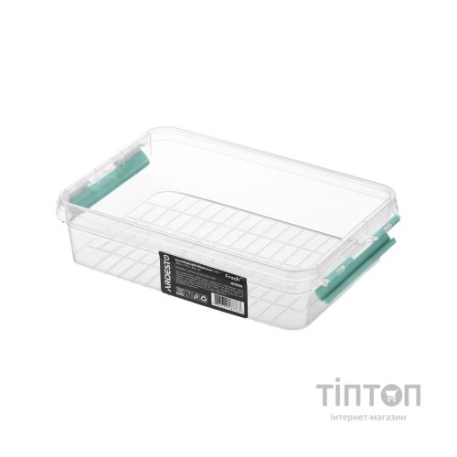 Харчовий контейнер Ardesto Fresh 1.8л, пластик, прямокутна, блакитний (AR1305B)