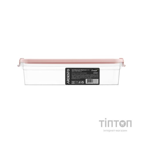Харчовий контейнер Ardesto Fresh 1.8л, пластик, прямокутна, рожевий (AR1305P)