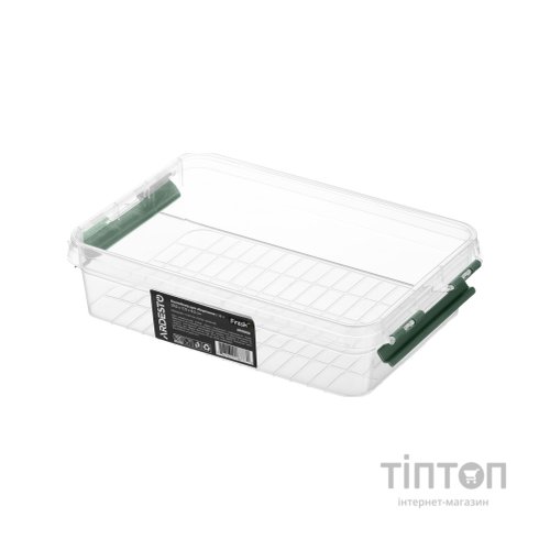 Харчовий контейнер Ardesto Fresh 1.8л, пластик, прямокутна, зелений (AR1305G)