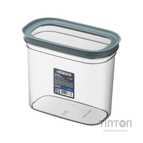 Харчовий контейнер Ardesto Fresh 2.1л, пластик, прямокутна, сірий (AR1310GG)