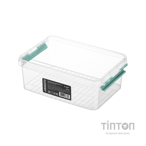 Харчовий контейнер Ardesto Fresh 2.8л, пластик, прямокутна, блакитний (AR1306B)