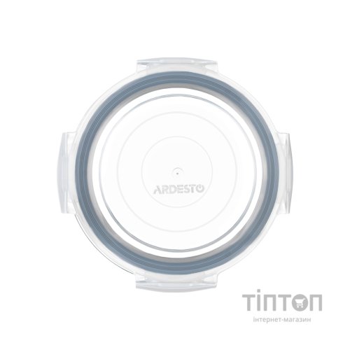 Харчовий контейнер Ardesto Gemini круглий, 0.24л, боросилікатне скло, прозорий (AR1224BRD)