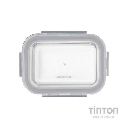 Харчовий контейнер Ardesto Gemini прямокутний, 0.38л, боросилікатне скло, прозорий (AR1240BRC)