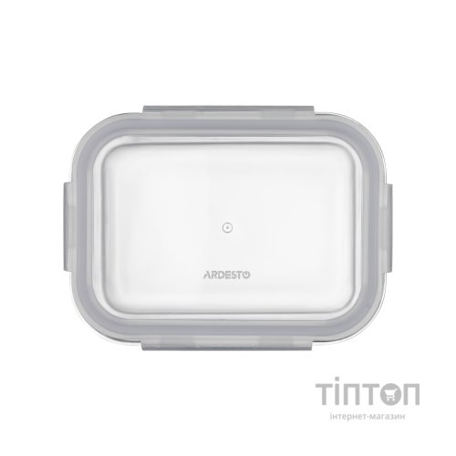 Харчовий контейнер Ardesto Gemini прямокутний, 0.66л, боросилікатне скло, прозорий (AR1260BRC)