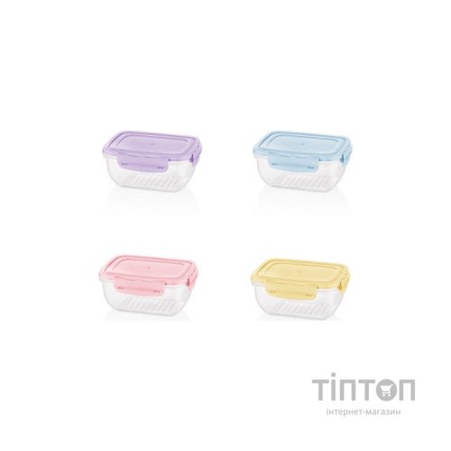 Харчовий контейнер Bager Cook&Lock 0.4 л ColorMIX (BG-521)