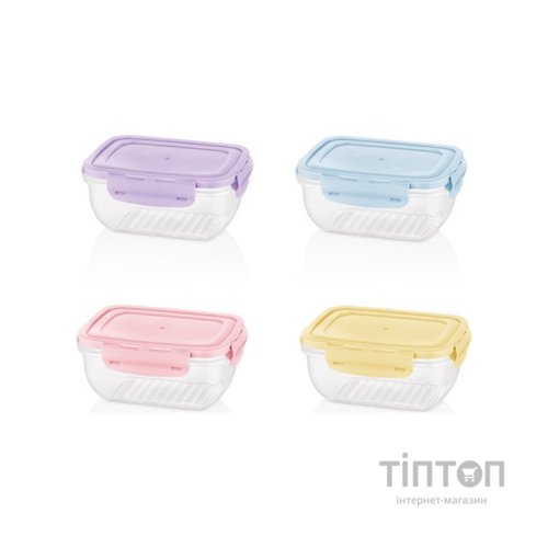 Харчовий контейнер Bager Cook&Lock 1.4 л ColorMIX (BG-523)