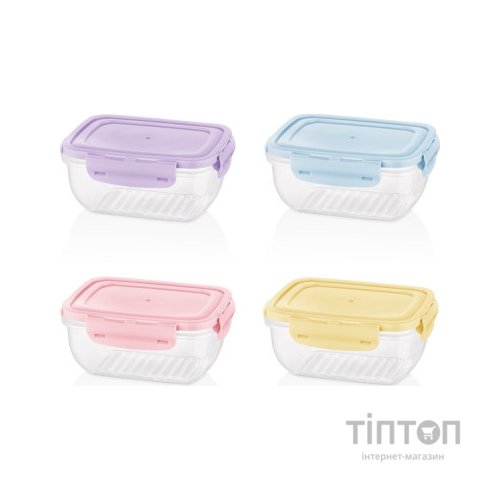 Харчовий контейнер Bager Cook&Lock 2.3 л ColorMIX (BG-524)