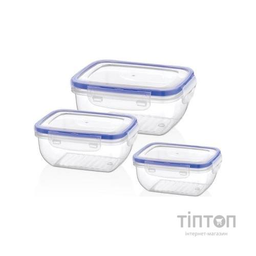Харчовий контейнер Bager Cook&Lock 3 шт 0.8, 1.4, 2.3 л (BG-505)