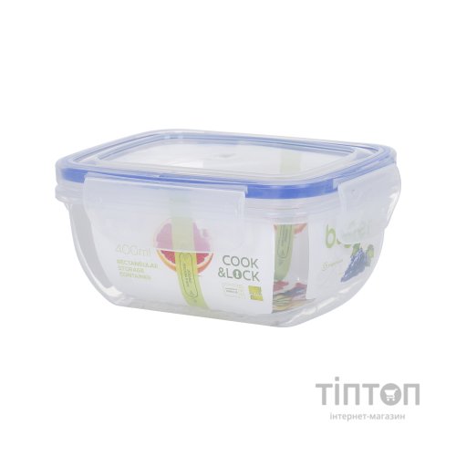 Харчовий контейнер Bager CookLock Straight Clear 0.4л (BG-500)