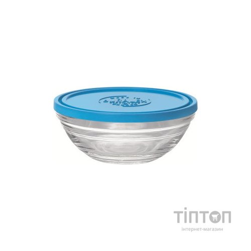 Харчовий контейнер Duralex Lys Rond Blue 500 мл 14 см (9065AM12)