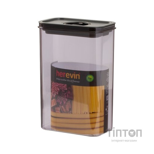 Харчовий контейнер Herevin Canister-Vacuum Lid-White-Black вакумна кришка 2.5 л (161189-000)