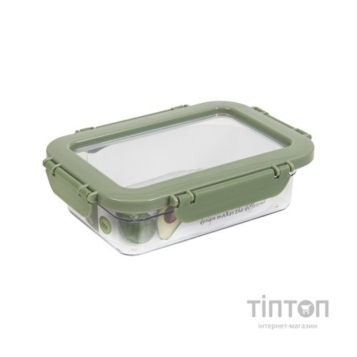 Харчовий контейнер Herevin Container-Green-Peach герметичний 0.6 л (161426-100)