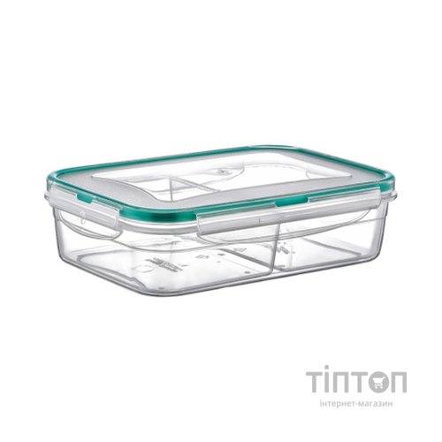 Харчовий контейнер Irak Plastik Fresh прямокутний 1 л 2 відсіки (5240)