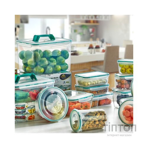 Харчовий контейнер Irak Plastik Fresh прямокутний 1 л 2 відсіки (5240)