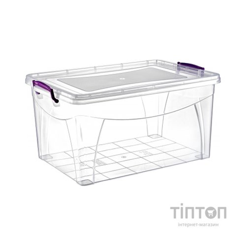 Харчовий контейнер Irak Plastik Hide прямокутний 28 л прозорий (4658)