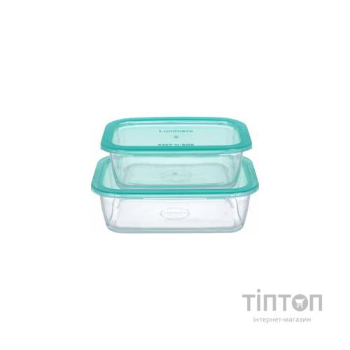 Харчовий контейнер Luminarc Keep'n Box Lagoon набор 2шт прямоуг. 820мл/1220мл (P5506)