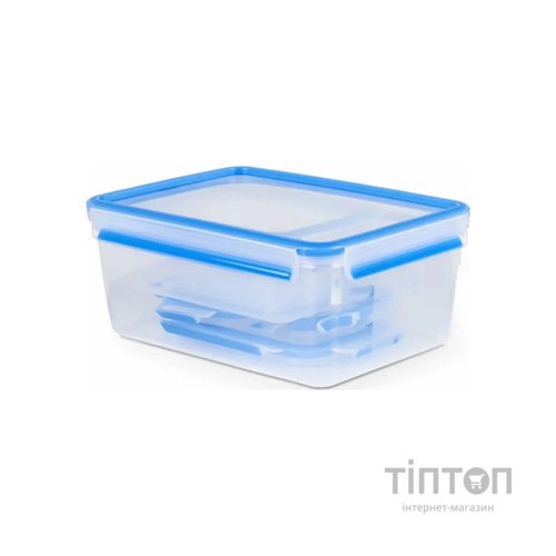Харчовий контейнер Tefal Master Seal набір 5 шт, прозорий, синій (K3029012)