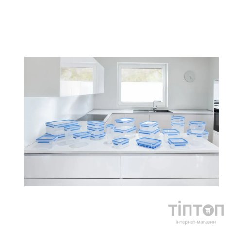 Харчовий контейнер Tefal Master Seal набір 5 шт, прозорий, синій (K3029012)