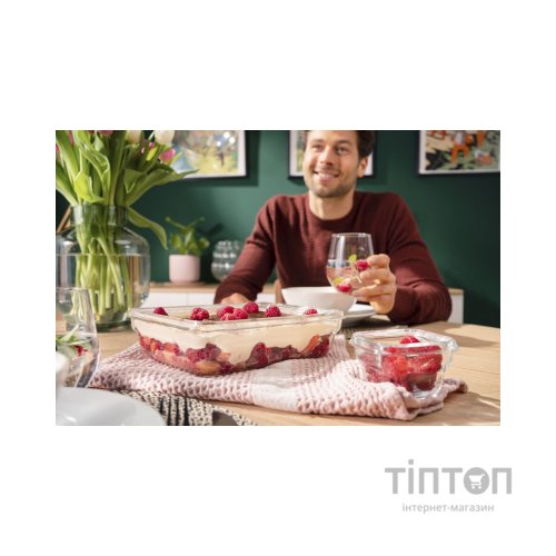 Харчовий контейнер Tefal Masterseal Glass Red 2 л (N1041110)