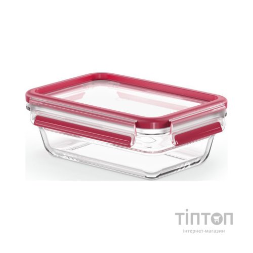 Харчовий контейнер Tefal Masterseal Glass7 Red 0.7 л (N1040610)