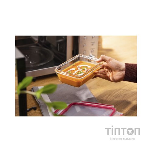 Харчовий контейнер Tefal Masterseal Glass7 Red 0.7 л (N1040610)