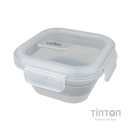 Харчовий контейнер Tribe Collapsible Container 500 мл силіконовий grey (T-FF-0027-grey)