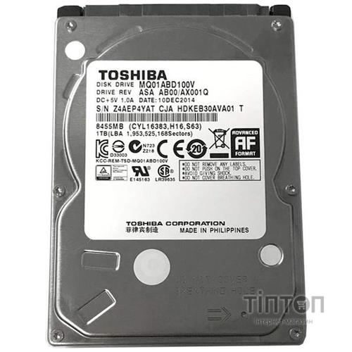 HDD 2.5" SATA 1.0TB Toshiba 5400rpm 8MB (MQ01ABD100V) гар. 12 мес.