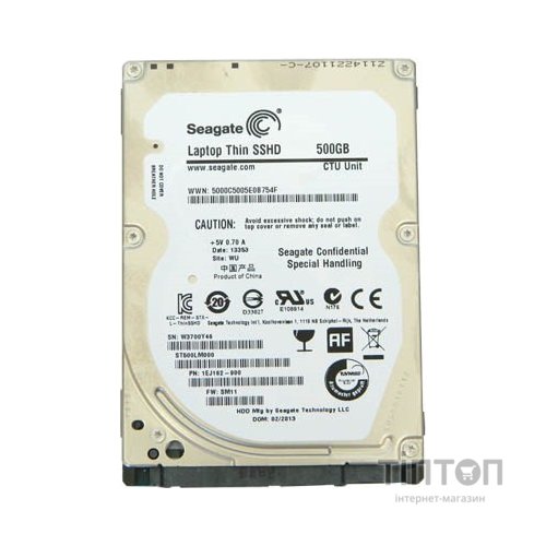 HDD 2.5" SATA  500Gb Seagate Laptop Thin SSHD 64MB 5400rpm (ST500LM000) Ref