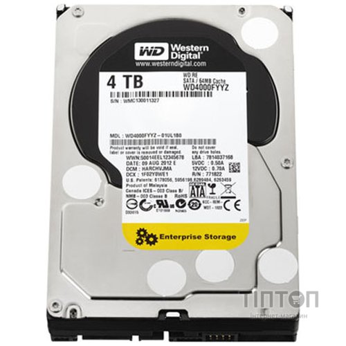 Жорсткий диск 3.5" 4TB Western Digital (WD4000FYYZ)