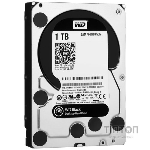 HDD SATA 1.0 TB WD Black 7200rpm 64MB (WD1003FZEX) гар. 12 міс.