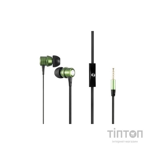 HF Gelius Pro GP-HF590 Alfa Green with mic + button call answering