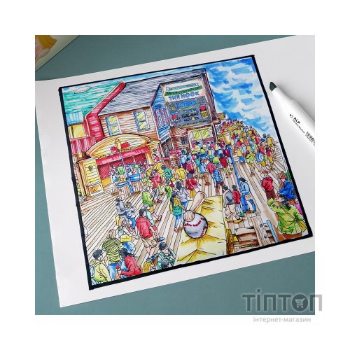 Художній маркер Arrtx Спиртові Alp ASM-0290B 90 кольорів (LC302475)