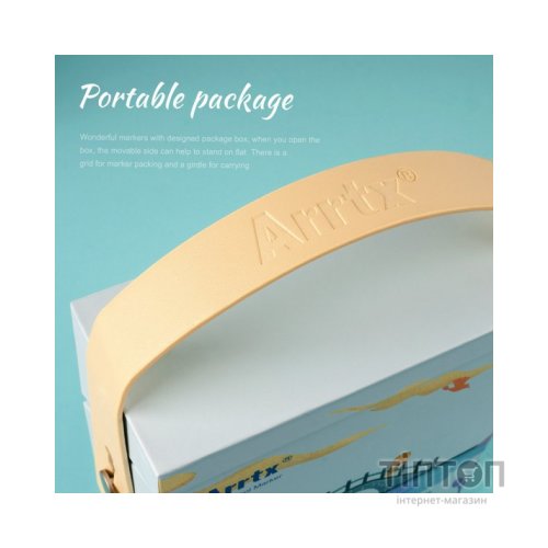 Художній маркер Arrtx Спиртові Alp ASM-02BU 24 кольори Сині відтінки (LC302215)