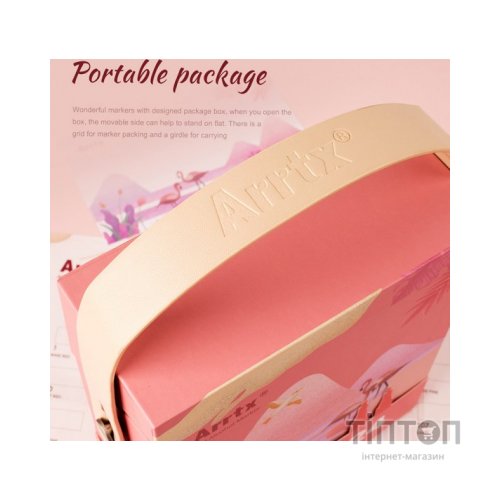 Художній маркер Arrtx Спиртові Alp ASM-02RD 24 кольори Червоні відтінки (LC302253)