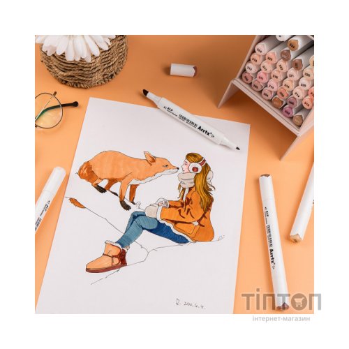 Художній маркер Arrtx Спиртові Alp ASM-02SK 36 кольорів Відтінок шкіри (LC302208)