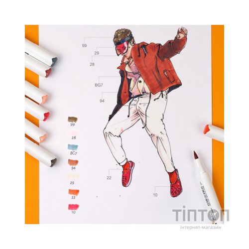 Художній маркер Arrtx Спиртові Oros 80 кольорів (LC302406)