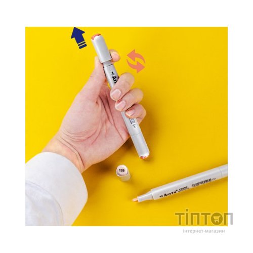 Художній маркер Arrtx Спиртові Oros ASM-03RD 24 кольори, червоні відтінки (LC302536)