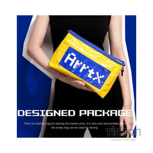 Художній маркер Arrtx Спиртові Vega ASM-0380A 80 кольорів + сумка (LC302260)