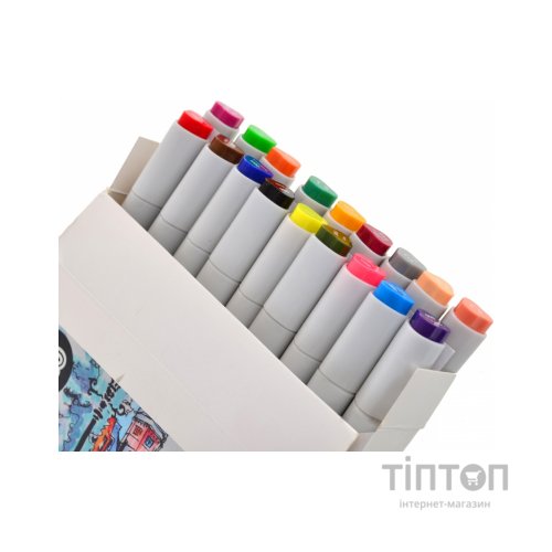 Художній маркер Santi набір двосторонніх sketch 18 шт (390527)